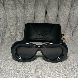 LOEWE Black Inflated Mask Sunglasses